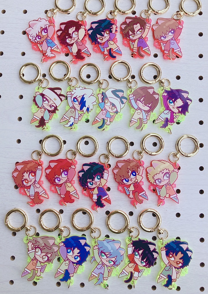 つながるアクリルキーホルダー