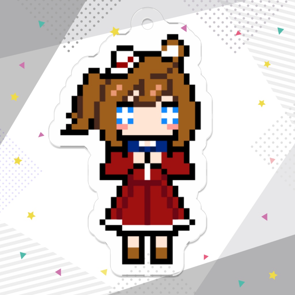 シオちゃんドットアクリルキーホルダー