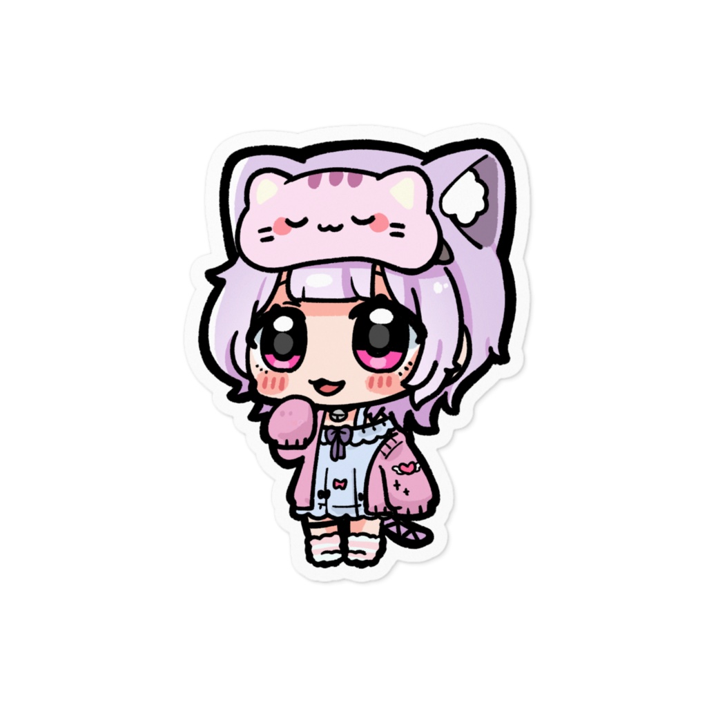 部屋着かしぃさんステッカー