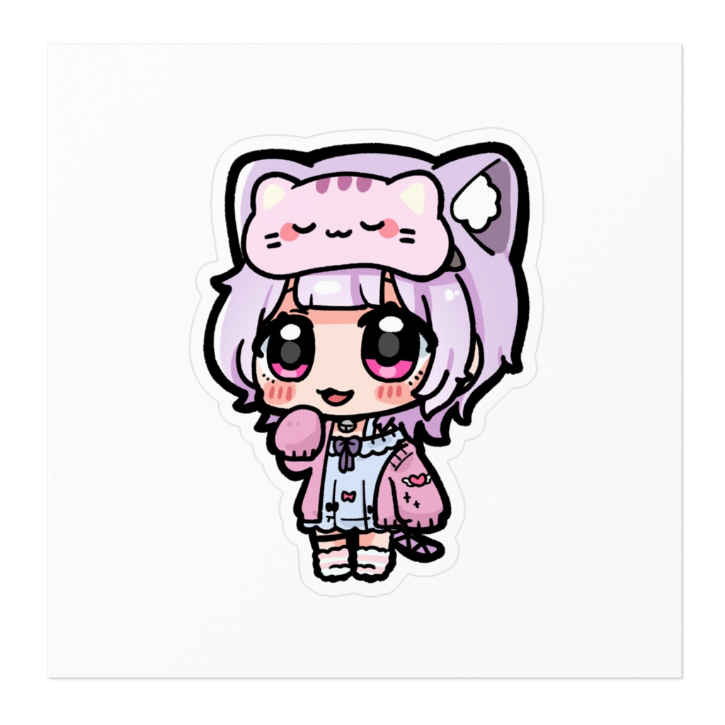 部屋着かしぃさんステッカー