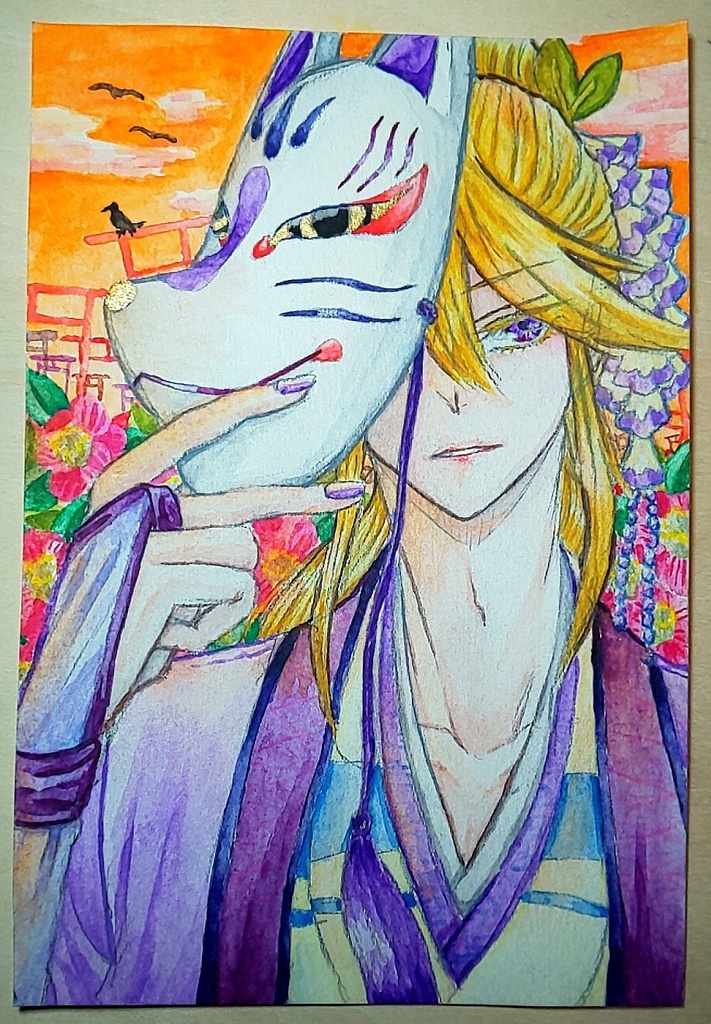 カラー原画 サイズ中