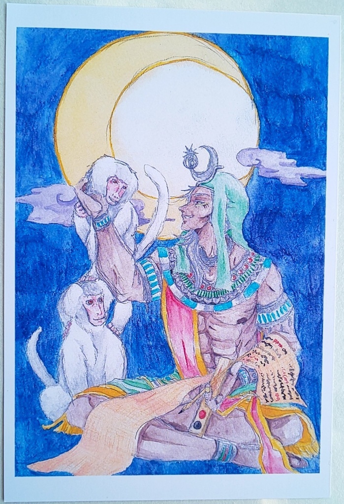 埋む嵐-ポストカードセット「旭日・皓月」