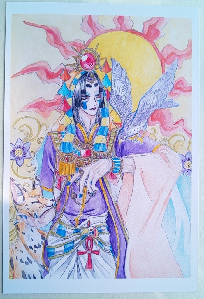 埋む嵐-ポストカードセット「旭日・皓月」