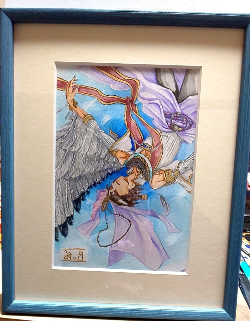 水彩色鉛筆原画『Djehwty』