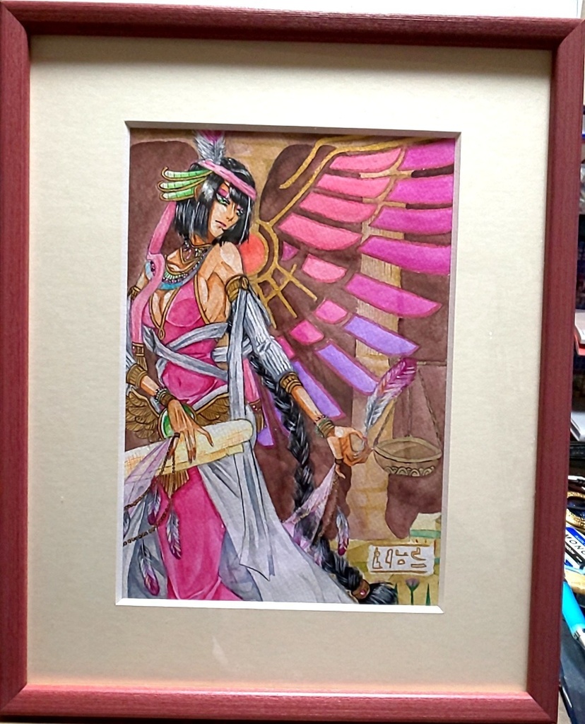 水彩色鉛筆原画『Maat』