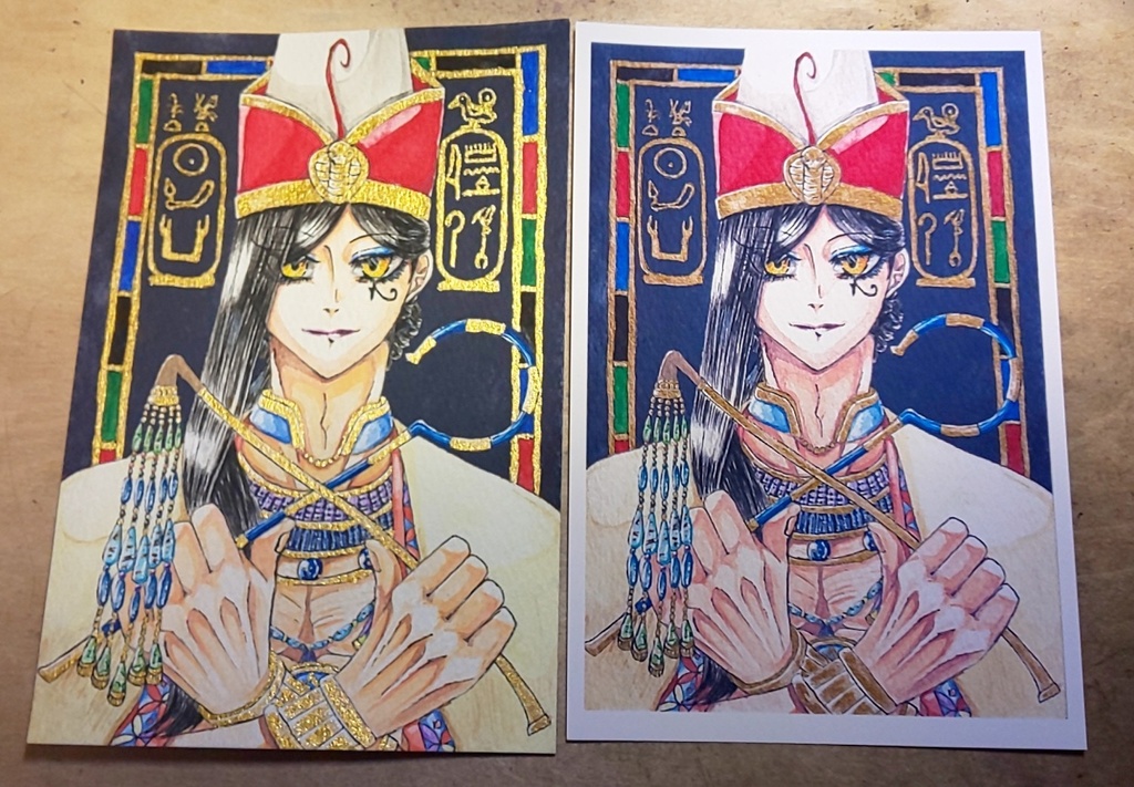 双国の烈日-ポストカードセット「王の肖像 第18王朝~先駆け」