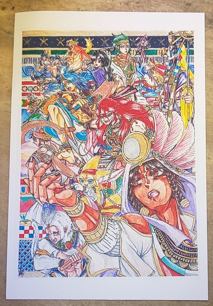 「埋む嵐」「世継の藤花」―ポストカードセット「払暁」「春の日に偲びて咲けよ佐和山の藤」