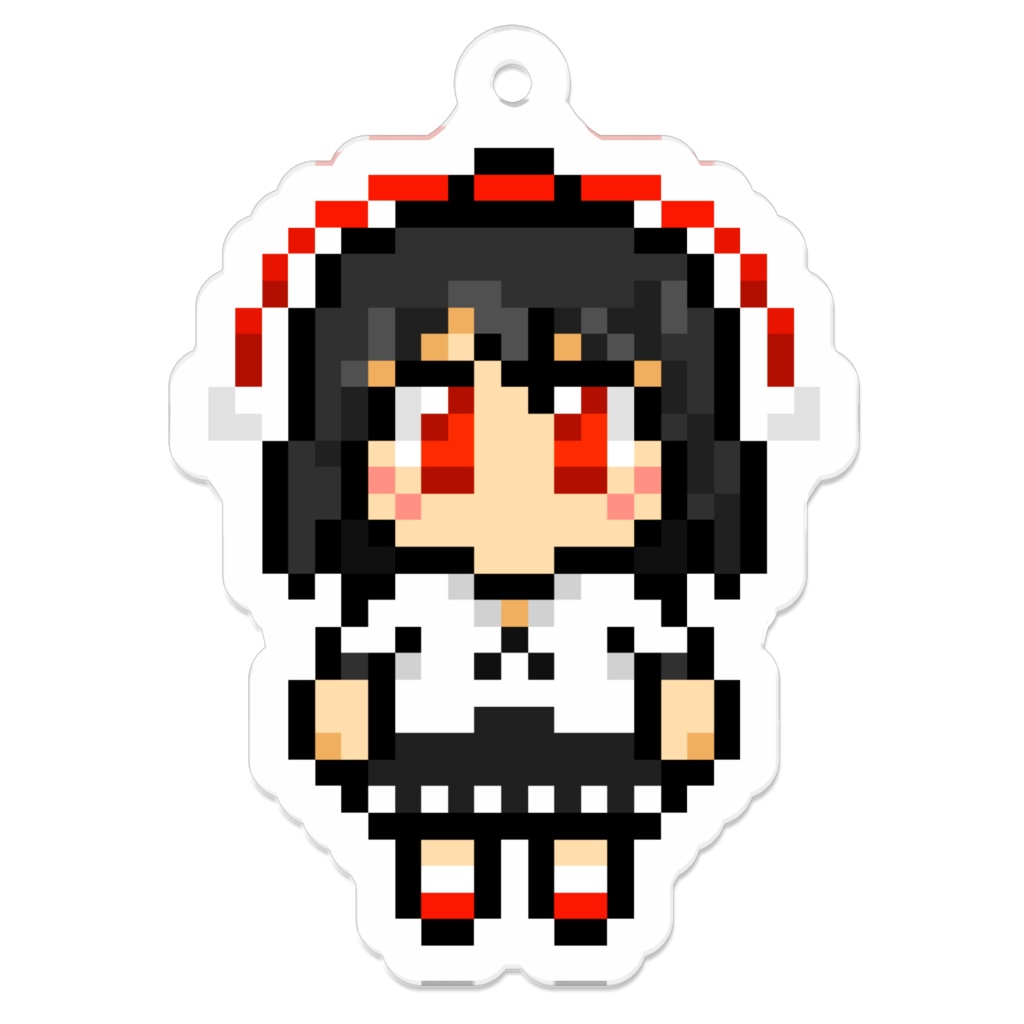 アクリルドットキーホルダー 射命丸文