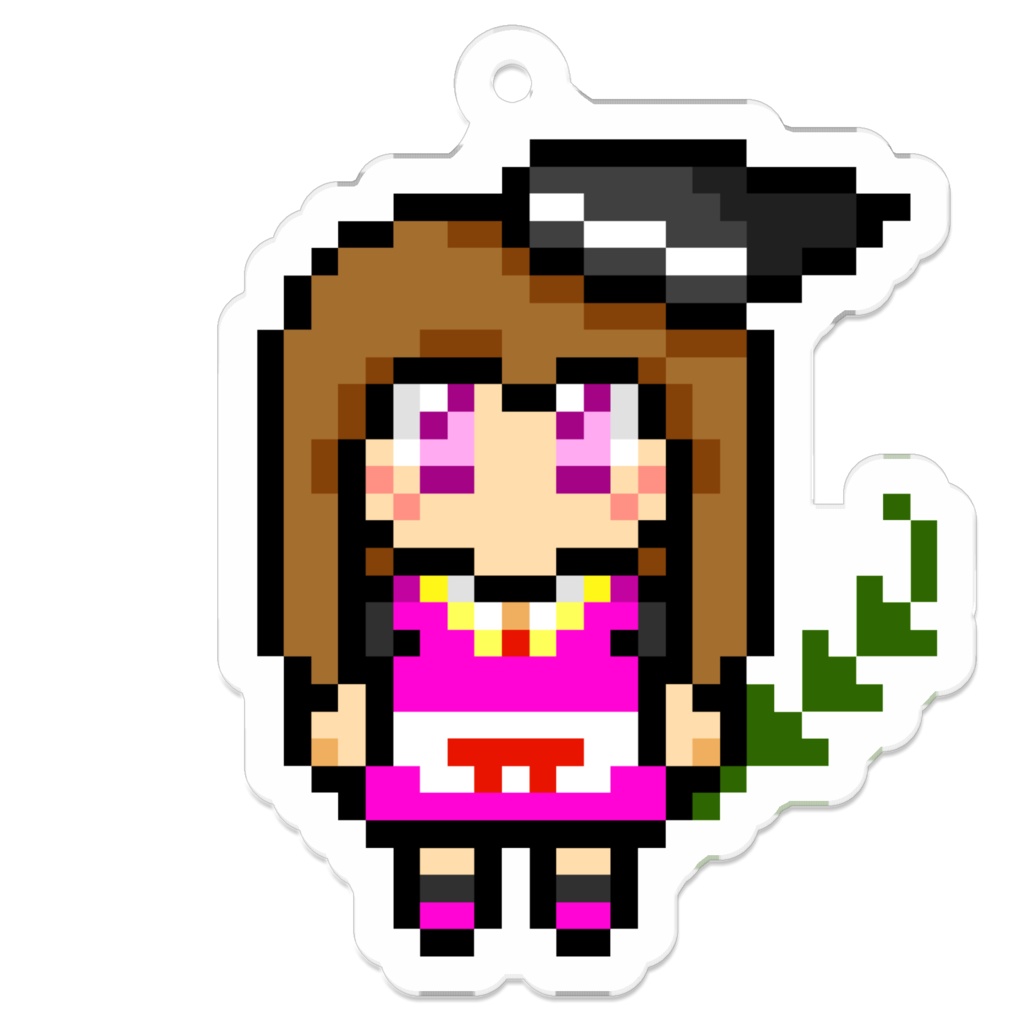 アクリルドットキーホルダー 爾子田里乃