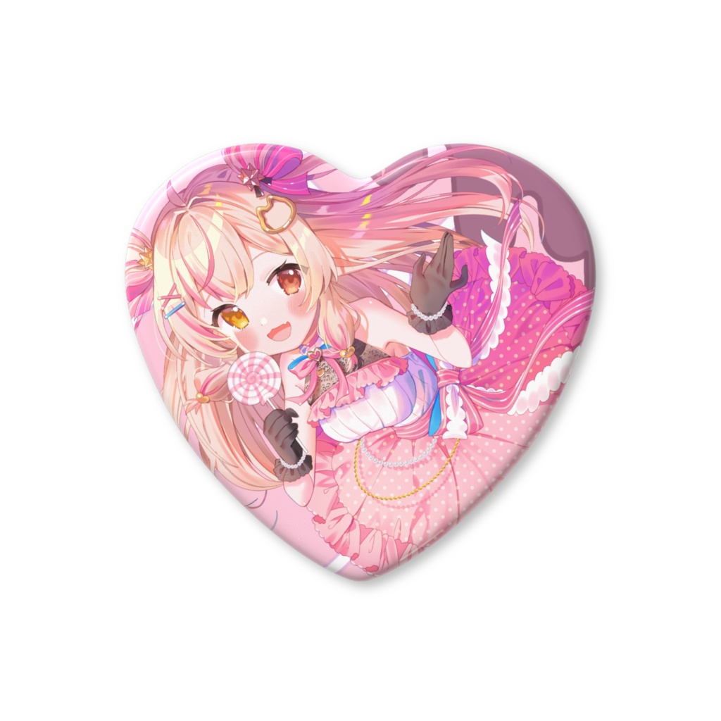 萌音いのり♡ハート缶バッジ