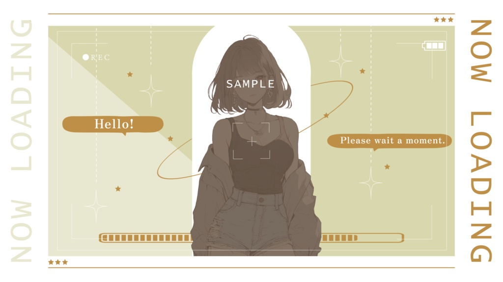 【配信素材】動く!ニュアンスカラーなフォト風配信画面【Vtuber向け】