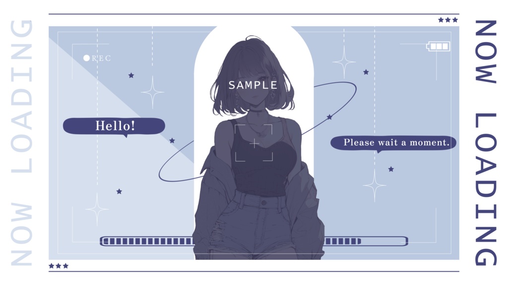 【配信素材】動く!ニュアンスカラーなフォト風配信画面【Vtuber向け】
