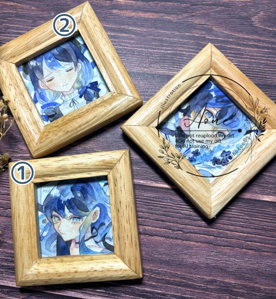 額装ミニ原画 2種類