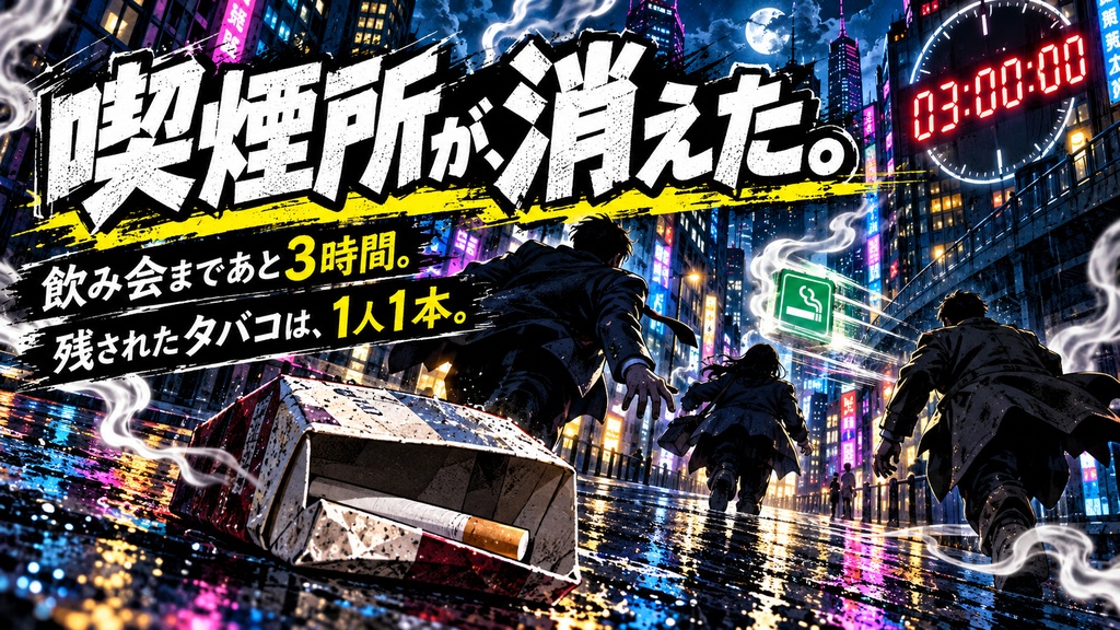 【無料CoCシナリオ/HTML版】ヤニカス・シンドローム|現代日本シティ・2~4人