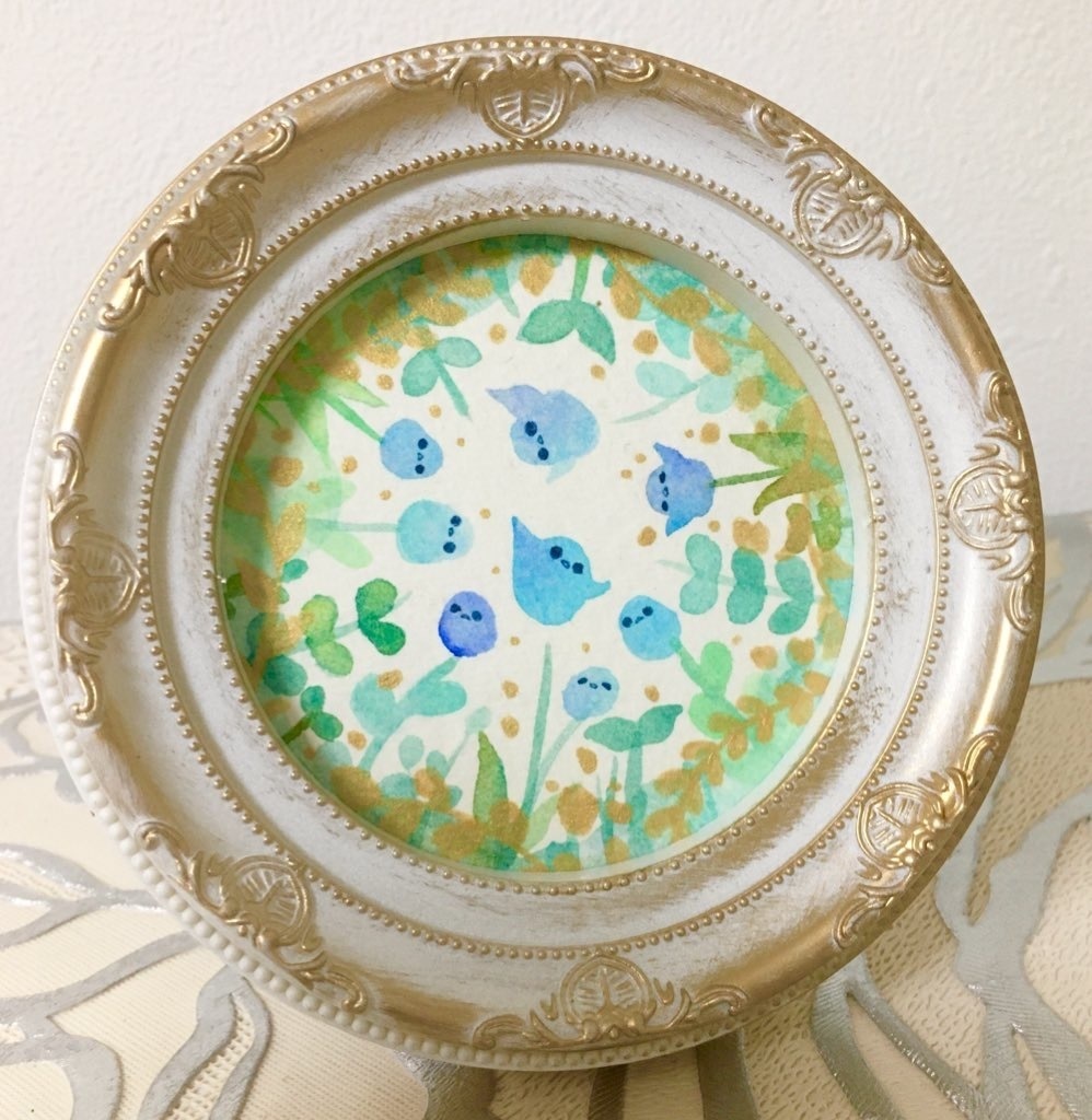 【原画】もやもや小鳥　ボタニカル