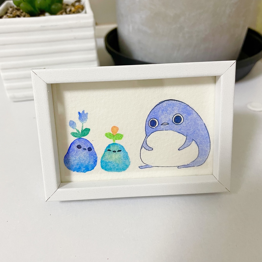 【マグネット付きミニ原画】開花