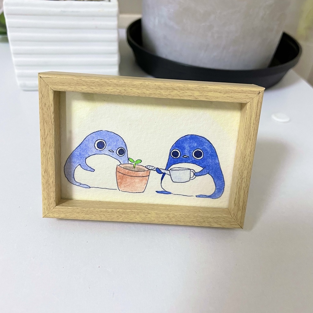 【マグネット付きミニ原画】待ち遠しい