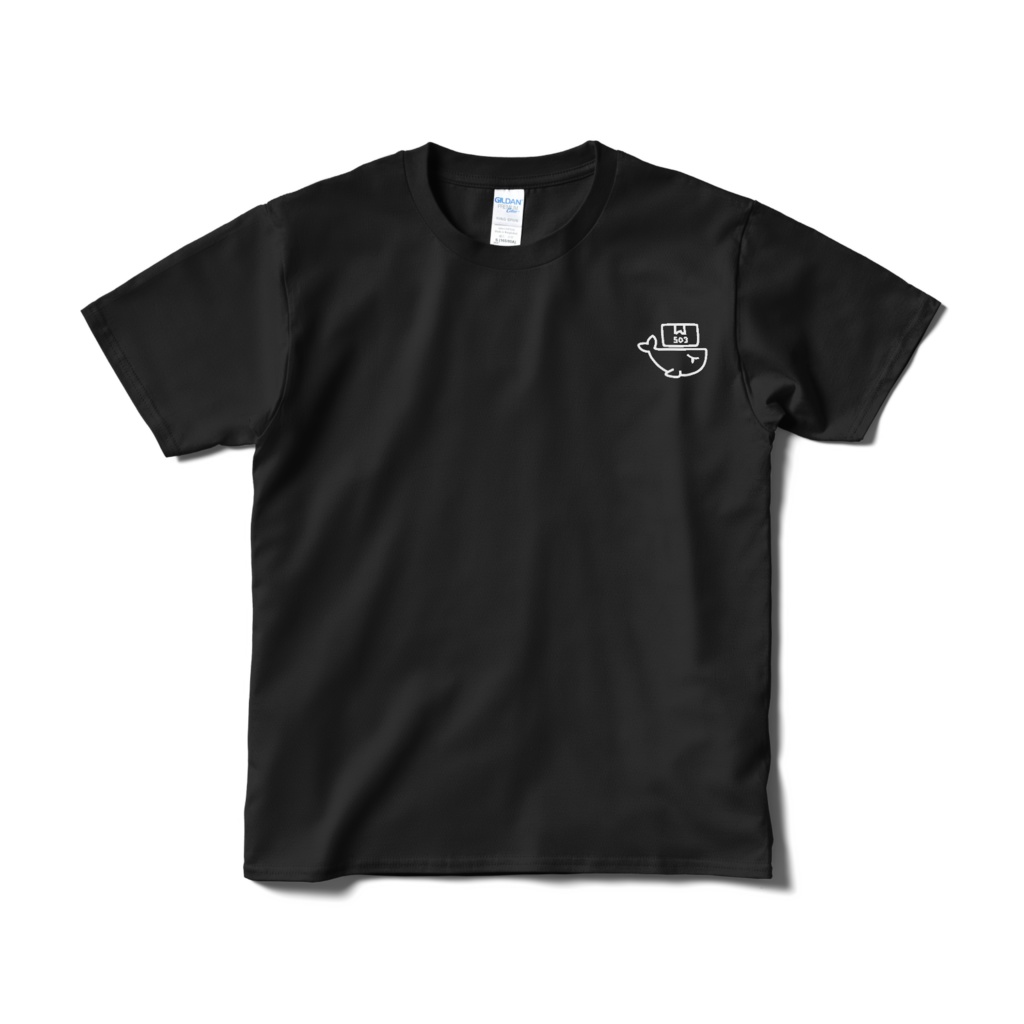 503クジラTシャツ(黒)
