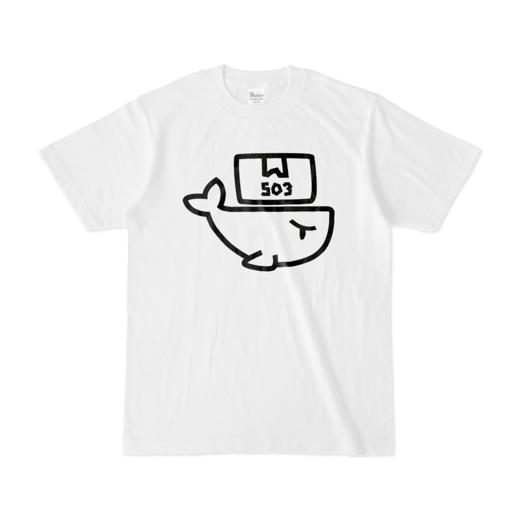 503ビッグくじらTシャツ（白）