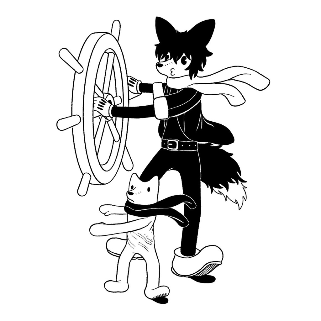 ステッカー(船乗りたち)