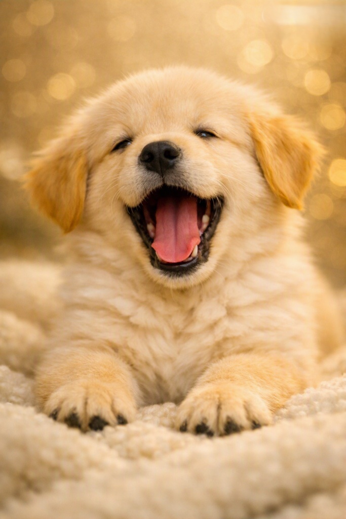 ゴールデンレトリバー子犬アクション素材 Vol.01 ーGolden Retriever Puppy Action Pack (9枚セット)