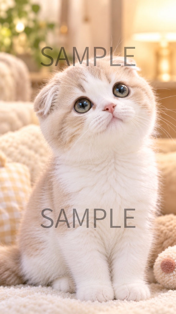スコティッシュフォールド子猫ほっこり素材 Vol.03 ーCozy Scottish Fold Kitten Series (9枚セット)