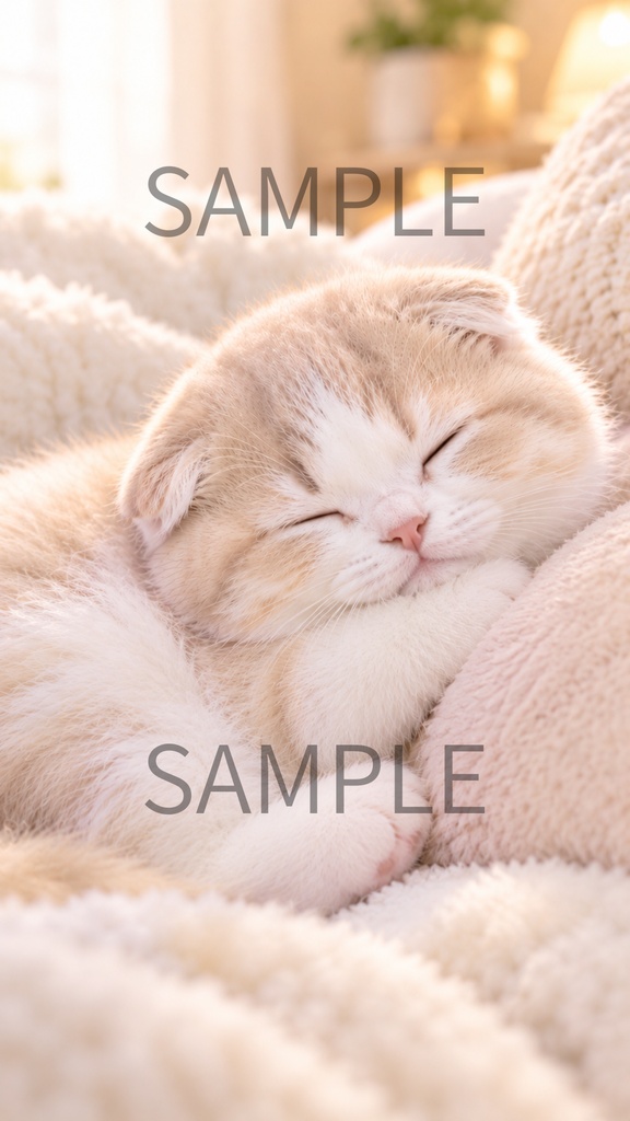 スコティッシュフォールド子猫ほっこり素材 Vol.03 ーCozy Scottish Fold Kitten Series (9枚セット)