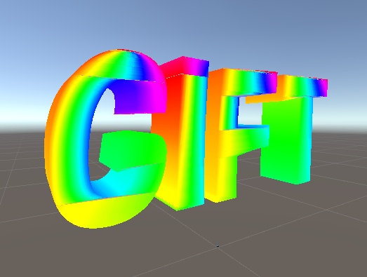 [祝]Boothギフト機能実装　「GIFT 3Dモデル」1680万色発光ゲーミング　VRChat想定