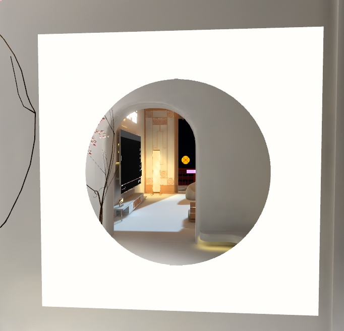 丸いミラー 円形ミラー VRChat 対応ワールドギミック