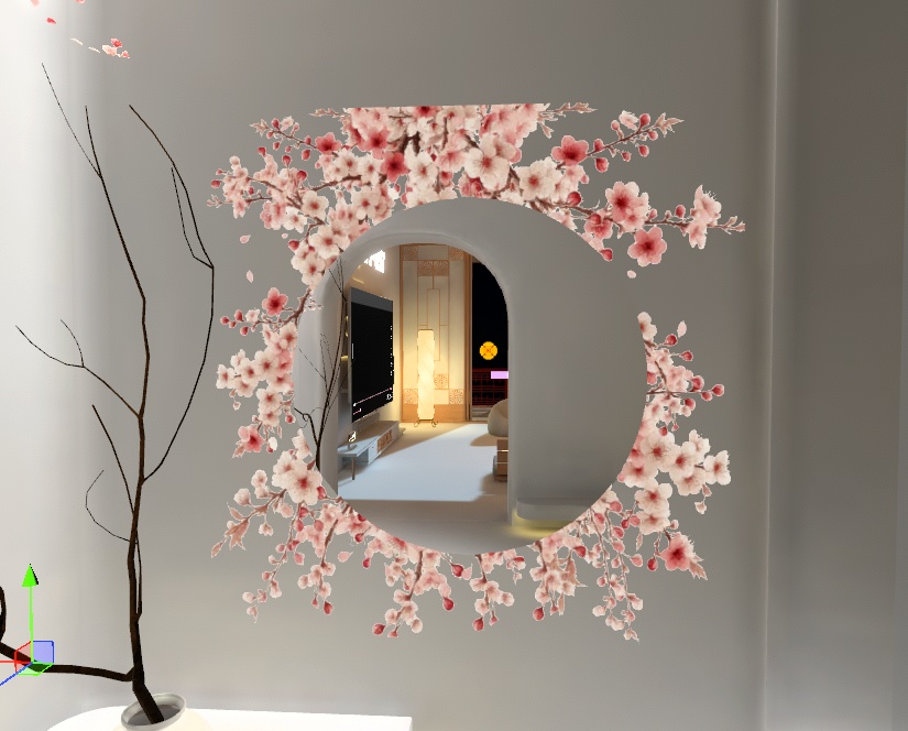 丸いミラー 円形ミラー VRChat 対応ワールドギミック