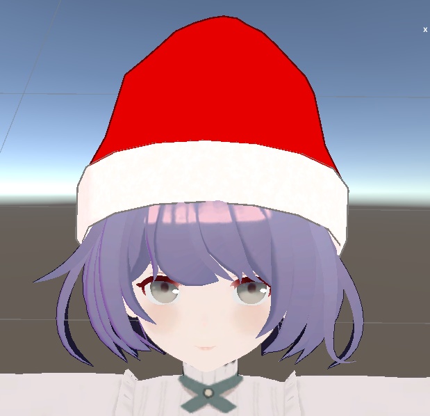 揺れるサンタ帽子【VRChat使用想定】クリスマス