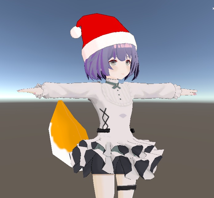 揺れるサンタ帽子【VRChat使用想定】クリスマス