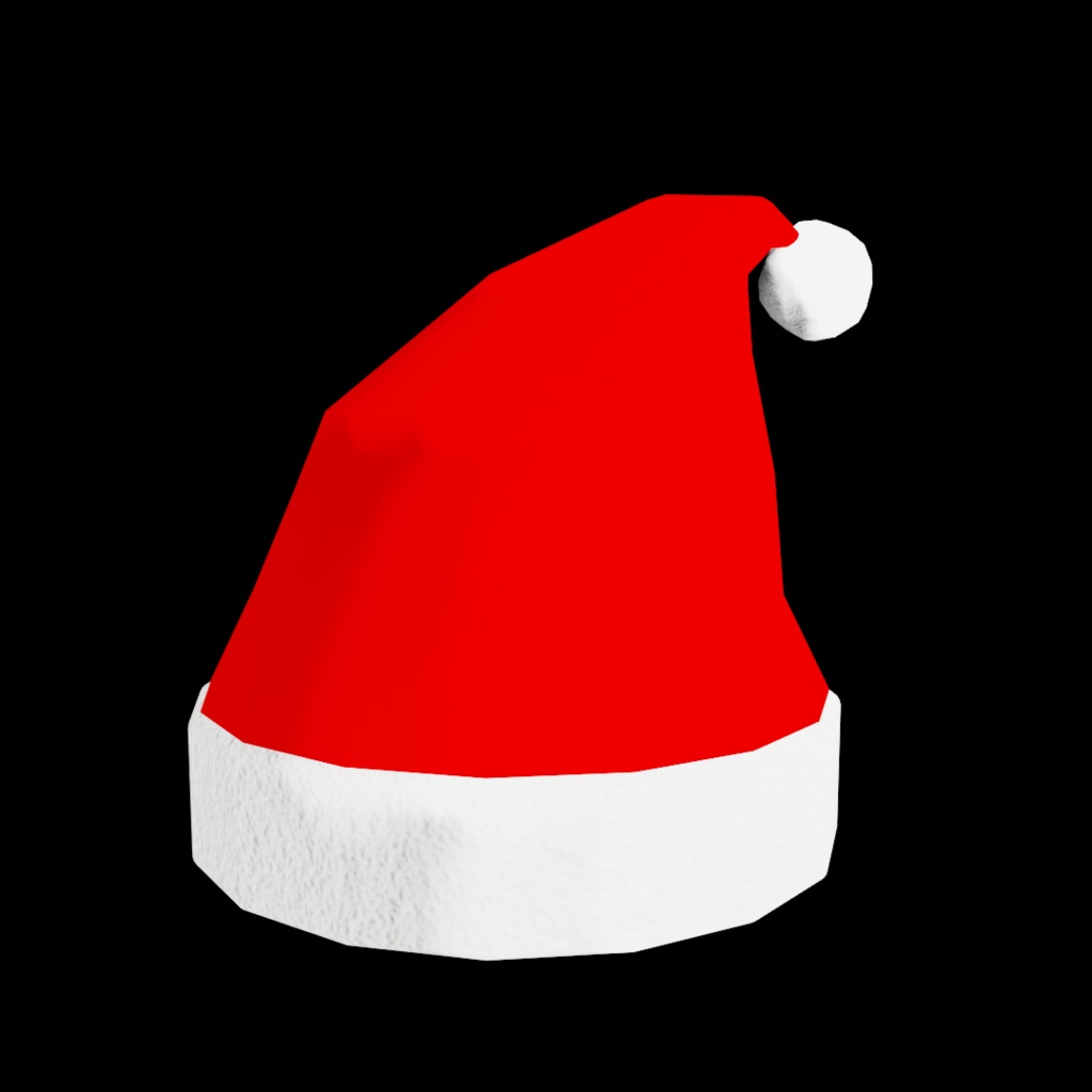 揺れるサンタ帽子【VRChat使用想定】クリスマス