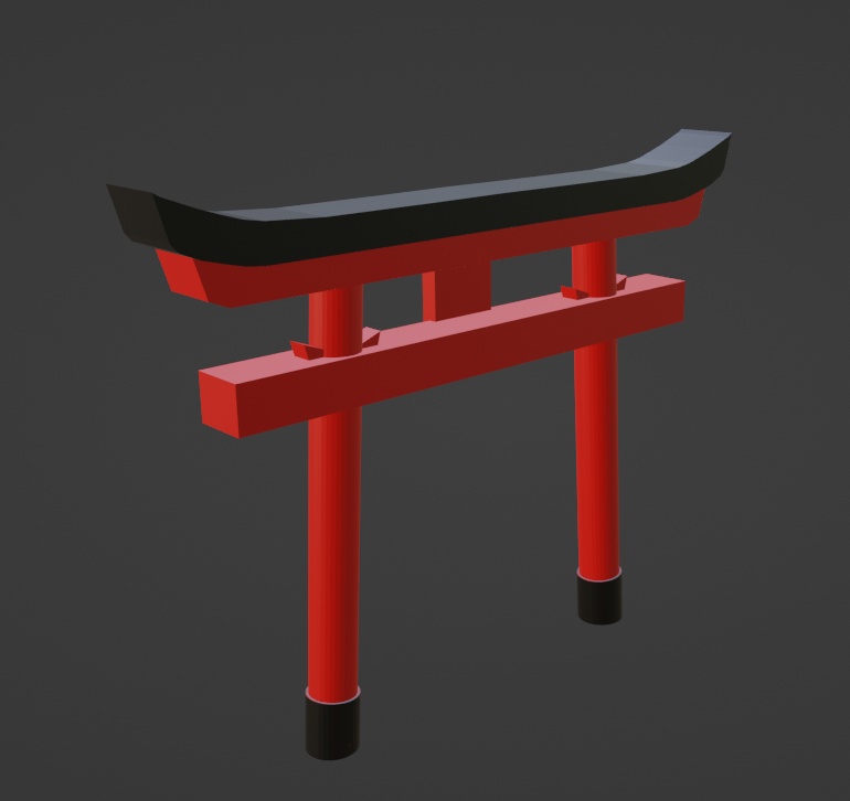 【名入れ可能】鳥居(VRChat使用想定)