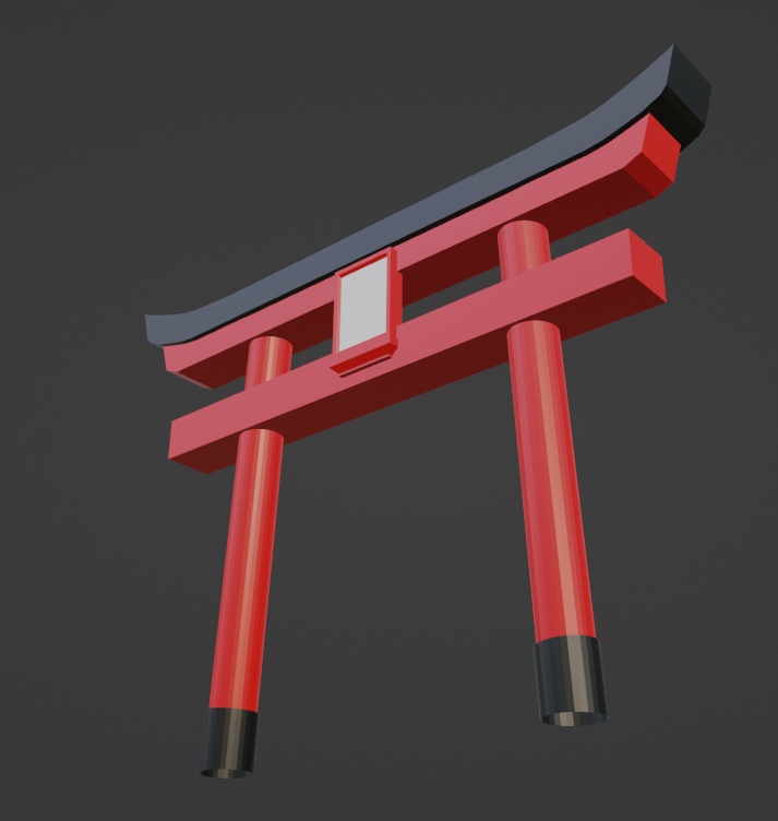 【名入れ可能】鳥居(VRChat使用想定)