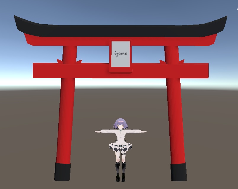 【名入れ可能】鳥居(VRChat使用想定)