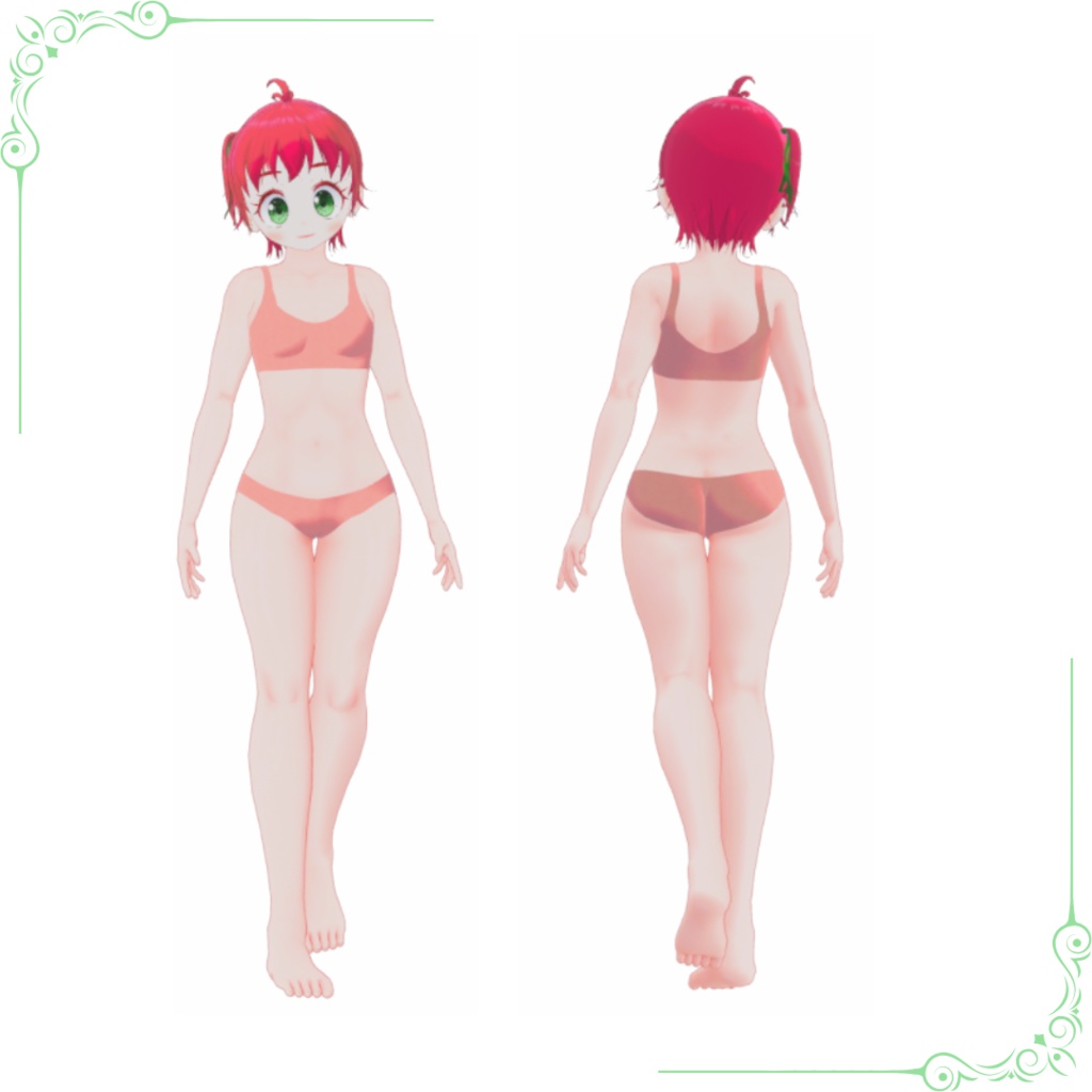 オリジナル3Dモデル『eim -エイム-』(VRChat使用想定アバター)