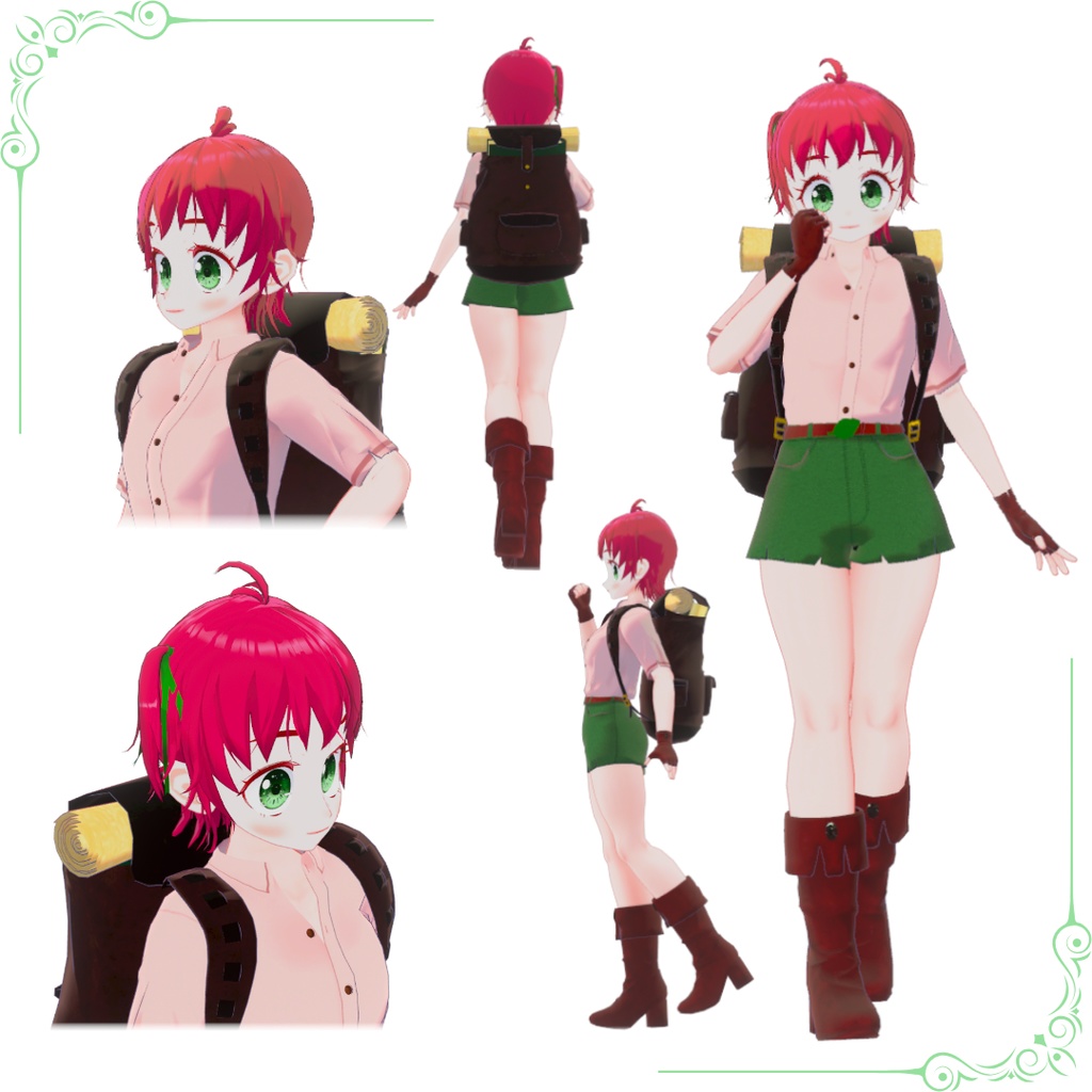 オリジナル3Dモデル『eim -エイム-』(VRChat使用想定アバター)