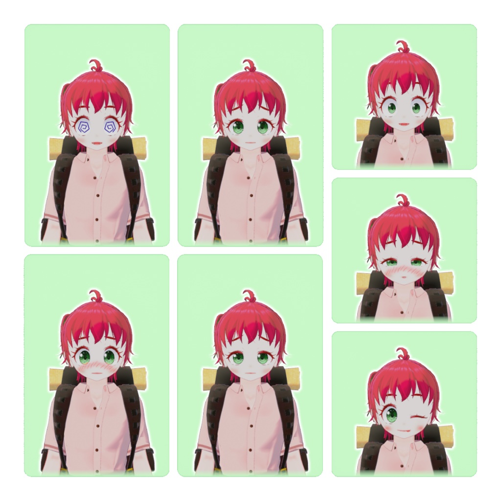 オリジナル3Dモデル『eim -エイム-』(VRChat使用想定アバター)