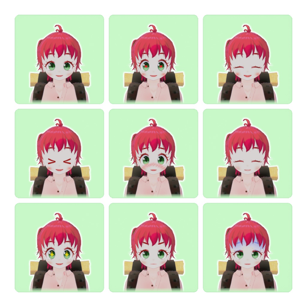 オリジナル3Dモデル『eim -エイム-』(VRChat使用想定アバター)