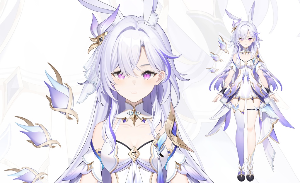 【Live2Dモデル】【汎用モデル】【VTS専用】優雅でかわいいウサギちゃん