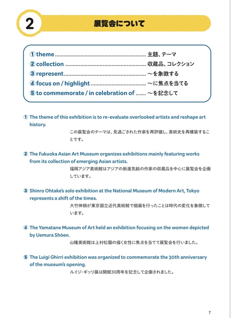 通訳ガイドのための アート用語・例文集 2026 日英対訳版