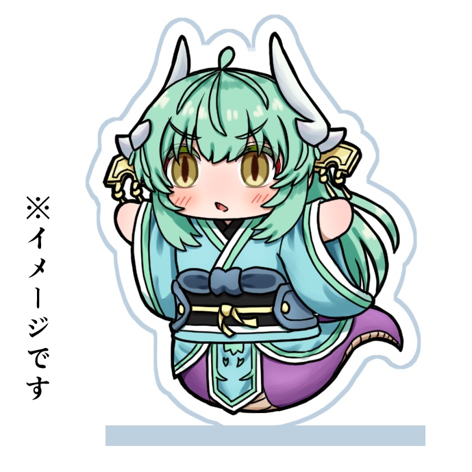 走る小さな清姫ちゃん　アクリルフィギュア