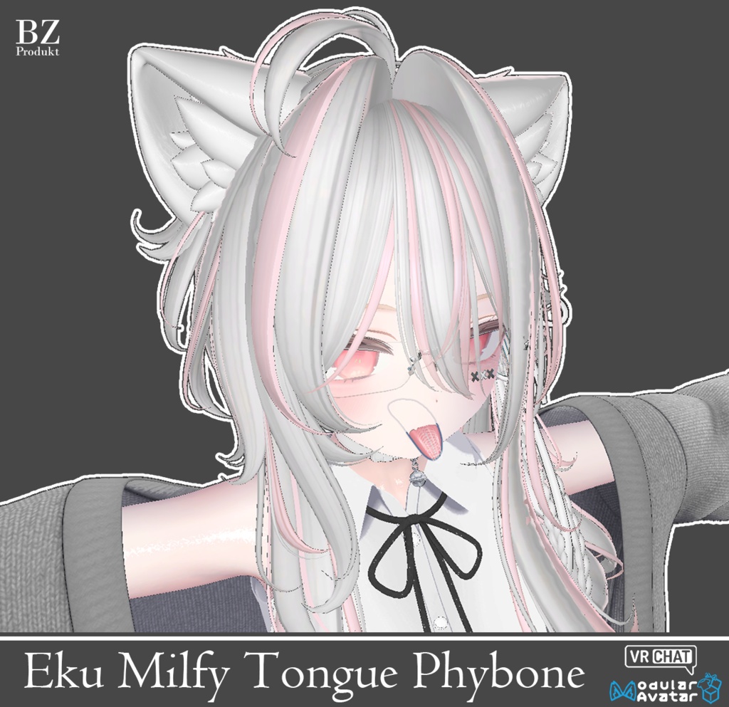 Eku Milfy Tongue Physics｜舌头动态物理骨骼｜舌の物理ボーン