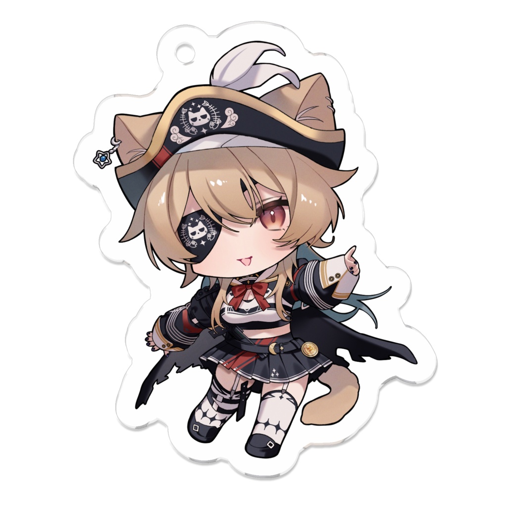 【綺羅星らんぽこ】アクリルキーホルダー 正装【Vtuber】