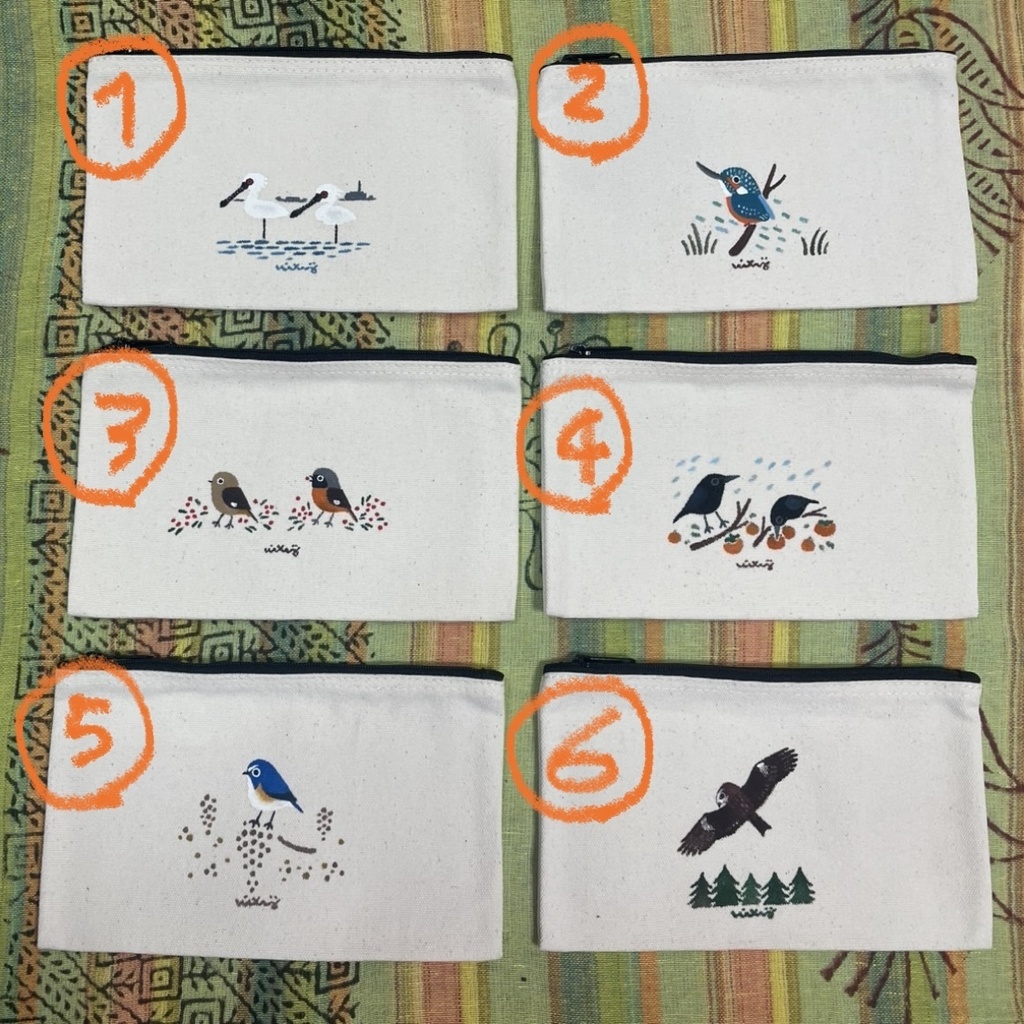 手描きポーチ(小)