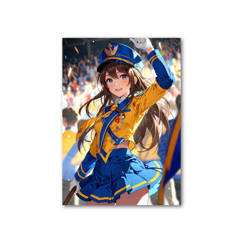 未公開イラストフォト風カード (マーチバンドの子)