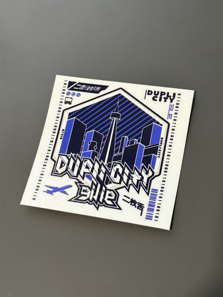 DupliCityロゴステッカー