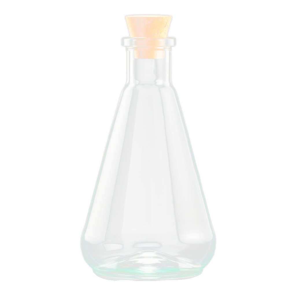 【無料】透明ポーション瓶アイコン素材 Mini(透過PNG 10点)→ 本編89点あり