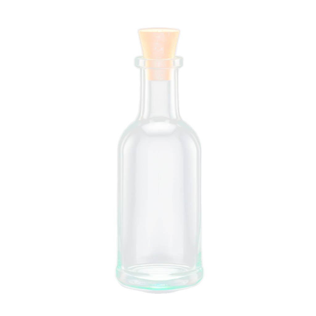 【無料】透明ポーション瓶アイコン素材 Mini(透過PNG 10点)→ 本編89点あり